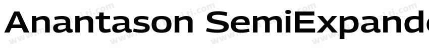 Anantason SemiExpanded Bold字体转换
